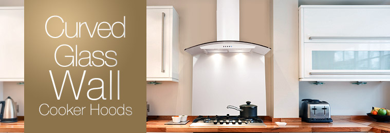 Curved Glass Wall Mounted Cooker Hoods Curved Glass Wall Mounted Cooker Hoods